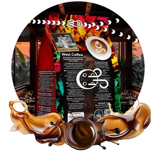 Kawa ziarnista - Crema Tropic - 100% Arabica 1kg Świeżo Palona WEST CAFFEE na Arena.pl