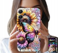 ETUI DO XIAOMI NOTE 13 PRO+ - SŁONECZNIK Z MOTYLKIEM, OBUDOWA + FOLIA