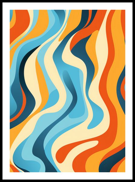 Plakat 50x70cm Tańczące Fale zdjęcie 3