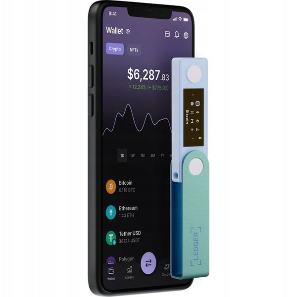 Portfel do kryptowalut Ledger Nano X kompatybilny z Windows/Mac/iOS/Android zdjęcie 5