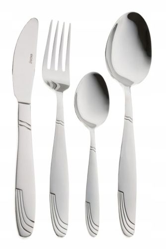 Sztućce Satynowane w Walizce 72 ele 12 osób na Arena.pl