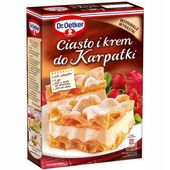 DR.OETKER CIASTO I KREM DO KARPATKI mieszanka d wypieku na formę 25x35 380