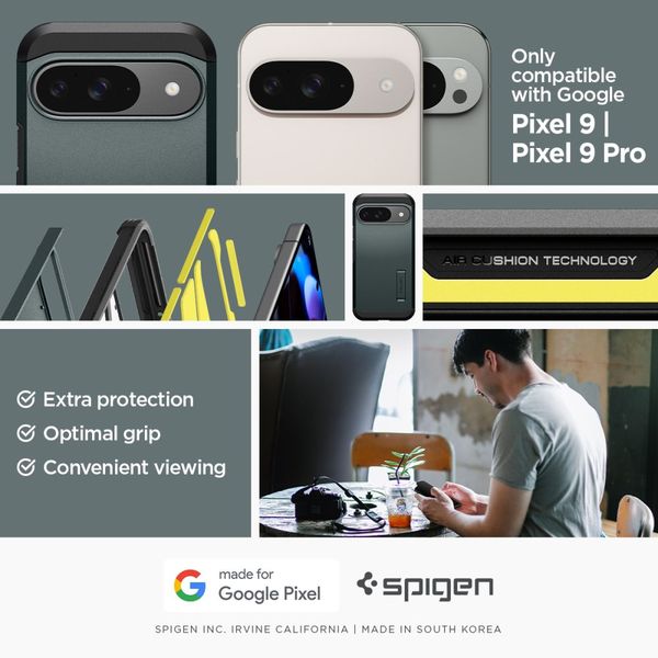 SPIGEN TOUGH ARMOR GOOGLE PIXEL 9 / 9 PRO ABYSS GREEN zdjęcie 11