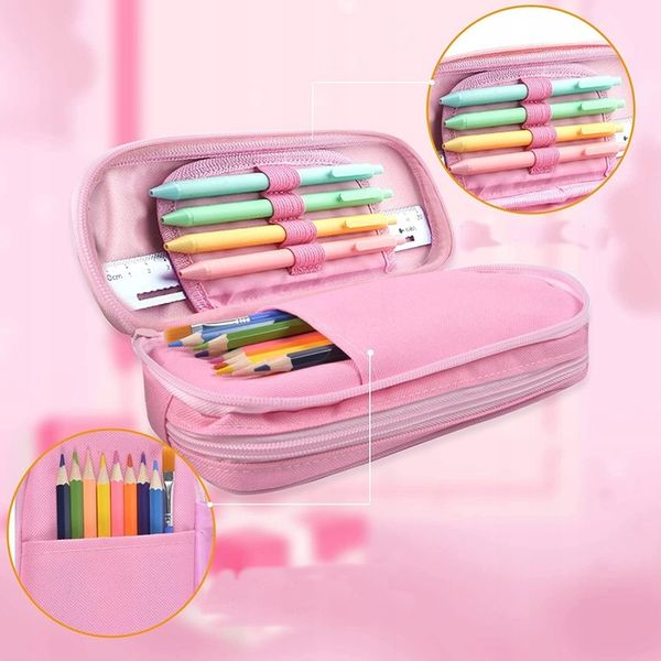 DUŻY PIÓRNIK PODWÓJNY DO SZKOŁY JEDNOROŻEC DŁUGOPI zdjęcie 10