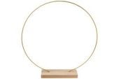 stojak ring metalowy z drewnianą podstawką rozm. 28cm smd-028
