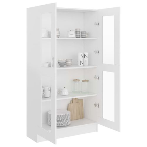 Witryna biała 82x30x150cm VidaXL na Arena.pl