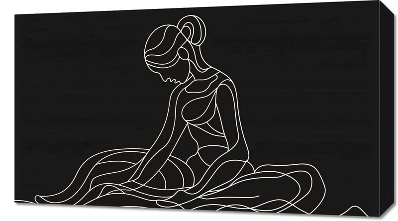 Obraz 70x40cm Pozycja Siedząca zdjęcie 1