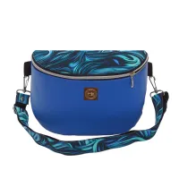 Torebka i Nerka 2w1 - Niebieska i Ebru Niebiesko Turkusowe