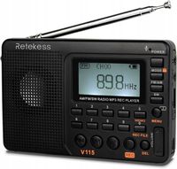 Retekess V115 Radio Przenośne,FM/AM/SW Małe kuchenne
