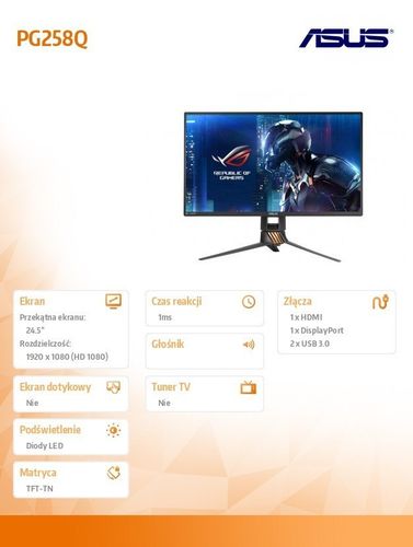 Asus 25' PG258Q na Arena.pl