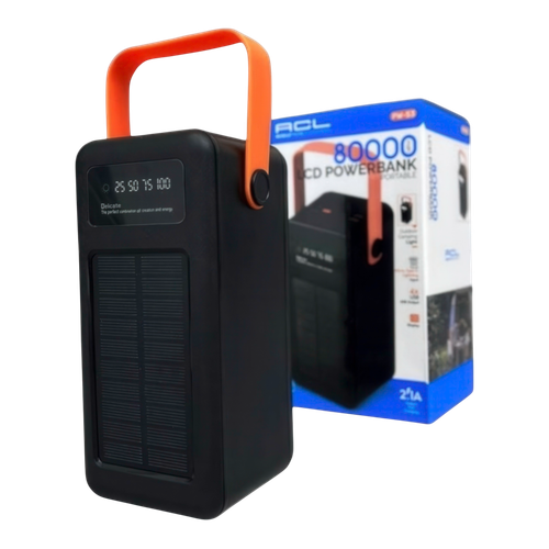 Powerbank ACL PW53 80000mAh solarny z latarką stacja ładowania podróże na Arena.pl