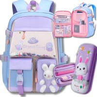 PLECAK SZKOLNY TORNISTER PIÓRNIK KRÓLIK ZAJĄC DLA DZIEWCZYNKI BN 180 kl 1-3