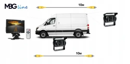 ZESTAW COFANIA Kamera z Monitorem 12/24V LCD 7 na Arena.pl