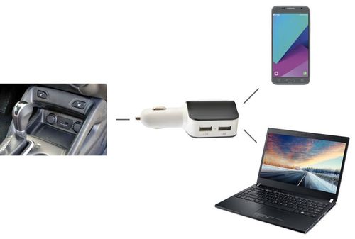 Ładowarka samochodowa 3.1A 2xUSB na Arena.pl