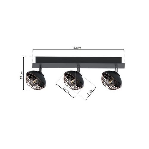 Lampa sufitowa LOGAN 3xE14 na Arena.pl