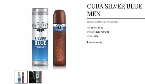 CUBA EDT MEN SILVER BLUE 100ML na Arena.pl