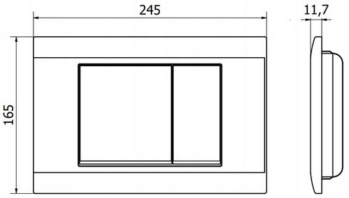 PRZYCISK WC NAPO 01 do GEBERIT UP100 CZARNY na Arena.pl