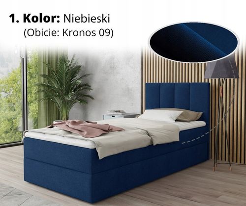 Kontynentalne łóżko, pojemnik i materac + topper, bonell, STAR MINI 120 na Arena.pl