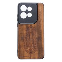 Drewniane Etui Bewood do Motorola Edge 50 Neo HAMSA IMBUIA