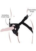 strap-on harness black
