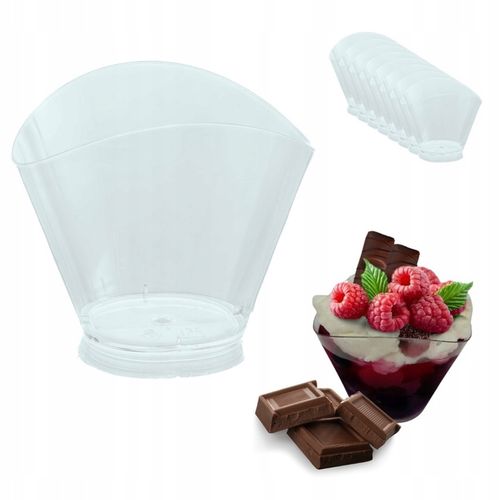 Pojemnik fingerfood pojemniki na desery przekąski fala 120 ml 24 szt. na Arena.pl