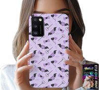 ETUI DO SAMSUNG GALAXY A41 - MODNE WZORY WIDŁY SERCA KOKARDKI KOKARDA