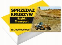Wizytówki firmowe 100szt WIELE WZORÓW do wyboru SPRZEDAŻ KRUSZYW