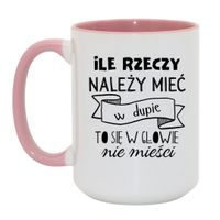 Duży Biało-Różowy 450 ml