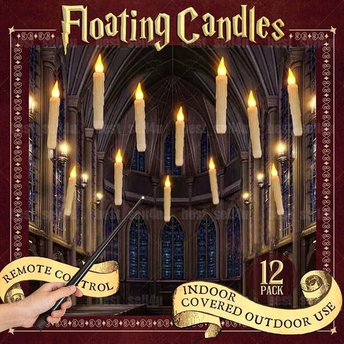 12szt Lewitujące Świece Led Z Pilotem Zdalnego Sterowania Świece Na Baterie na Arena.pl