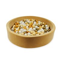 Suchy basen 130x30 Velvet Soft Carmel z piłeczkami 600 szt.(beżowe, stare złoto, złote, opalizujące)