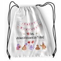 Plecak Urodziny 19 19Te Sportowy Szkolny Worek Z Nadrukiem Ze Zdjęciem