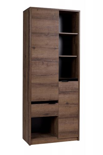 Regał 80cm 2d1sz DEREN połysk - 3 kolory na Arena.pl