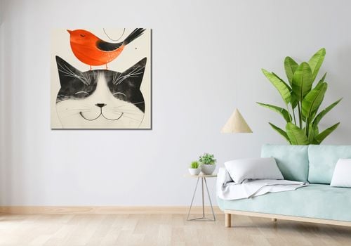 Obraz 90x90cm Pyzaty Przyjaciel na Arena.pl