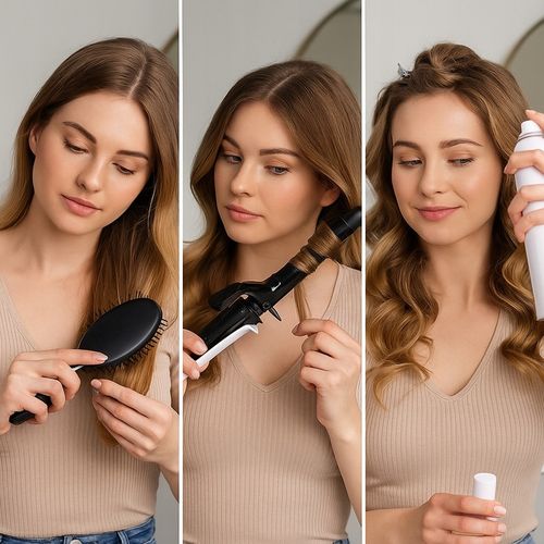 Lokówka do Włosów Długich Krótkich CERAMICZNA STOŻKOWA LOKI First na Arena.pl