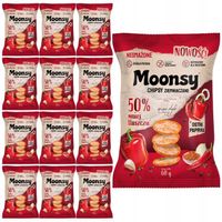 Moonsy Chipsy ziemniaczane ostra papryka 60 g x 12 sztuk