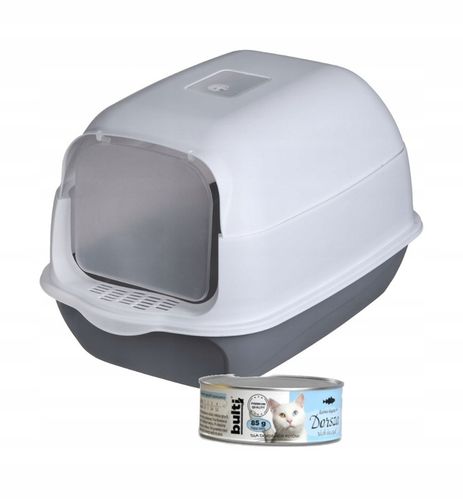 Kuweta dla kota zamknięta z pochłaniaczem i łopatką DIAMENTIQ+Karma GRATIS na Arena.pl