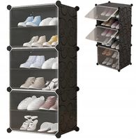 2X Szafa Szafka na Buty Obuwie Modułowa Szafa Regał Organizer 6 Półek