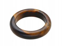 Obrączka pierścionek kamień naturalny tygrysie oko roz.18 /316