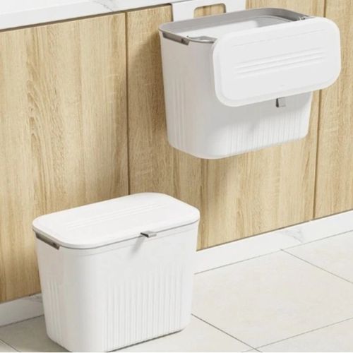 Kosz Na Śmieci Wiszący Wolnostojący Na Szafkę Front Samoprzylepny Biały 7L na Arena.pl