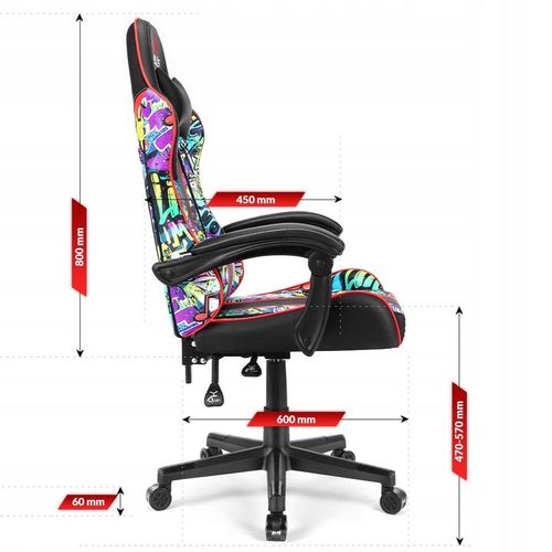 FOTEL GAMINGOWY DLA GRACZA BIUROWY HELL'S na Arena.pl