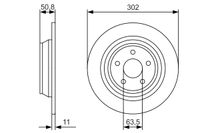 TARCZA HAM TYL 302X11 P BOSCH