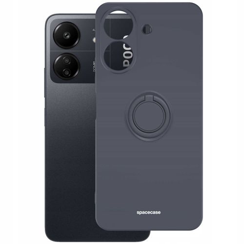 Spacecase Silicone Ring Redmi 13C 4G / Poco C65 Black na Arena.pl