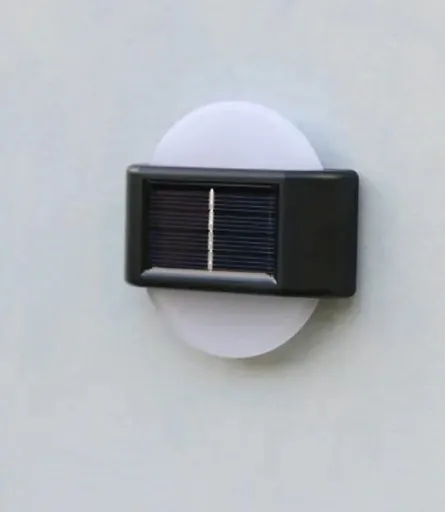 2 x lampa solarna kinkiet 6 led dekoracja ogrodu tarasu balkonu 2szt P-120 zdjęcie 8