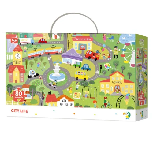 Puzzle obserwacyjne 80 elementów. Życie w mieście na Arena.pl