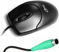 klasyczna mysz optyczna kabel z wtykiem PS/2 okrągły