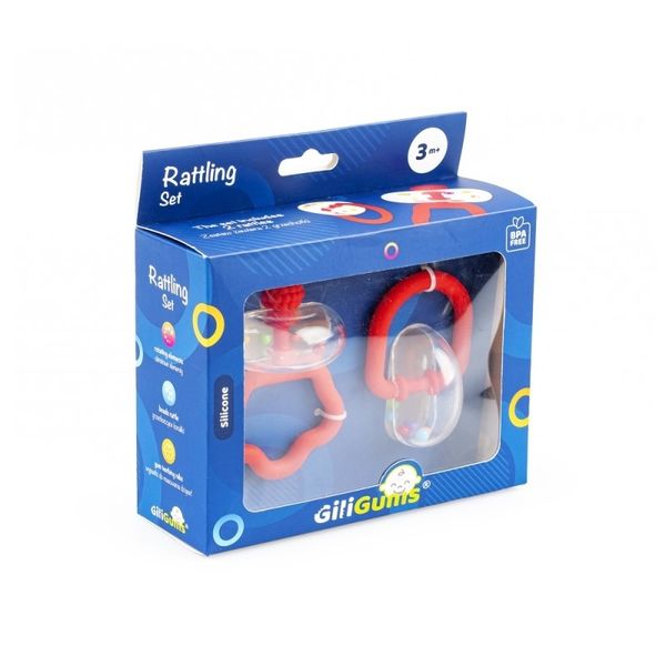 ZESTAW GRZECHOCZĄCY CZERWONY zdjęcie 1