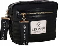 Torebka Monnari Czarna Listonoszka Pikowana Logo