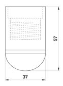 OPRAWKA PLASTIKOWA E27 CZARNA - EX-S9100009
