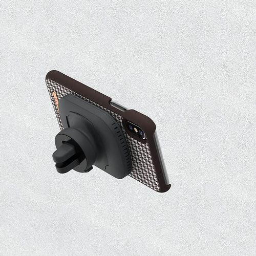 Nordic Elements Saeson Idun - Materiałowe etui iPhone Xs / X (Dark Brown Pattern 2) na Arena.pl