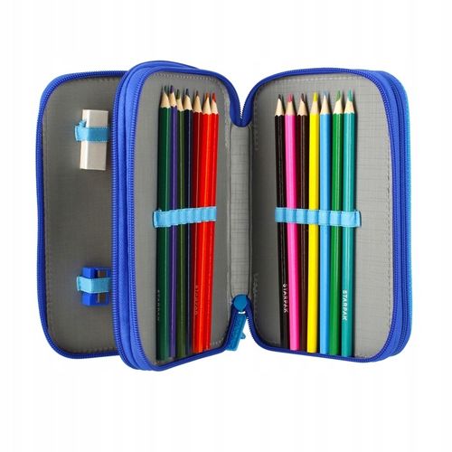 TRZYKOMOROWY PIÓRNIK SZKOLNY PSI PAW PATROL Chase z WYPOSAŻENIEM 30 element na Arena.pl